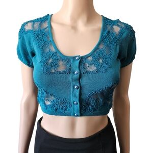 Vintage Betsy Johnson Cropped Cardigan